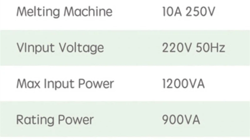 technival parameters of Medical Smoke Evacuator